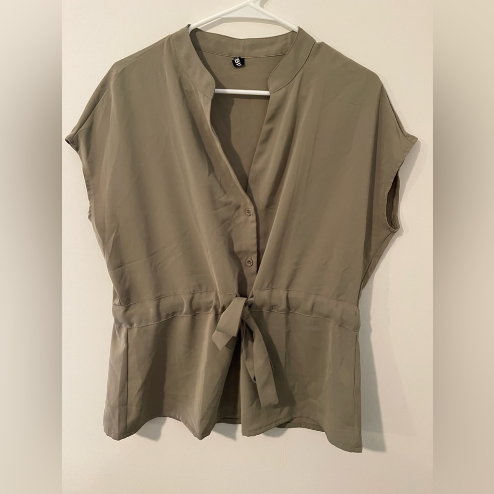 Olive green blouse